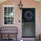 24 Inch Purple Lavender Flower Wreath for Front Door, Spring Summer Forsythia Lavender Flowers Wreath for Indoor and Outdoor Decor, Rustic and Farmhouse Purple for Home